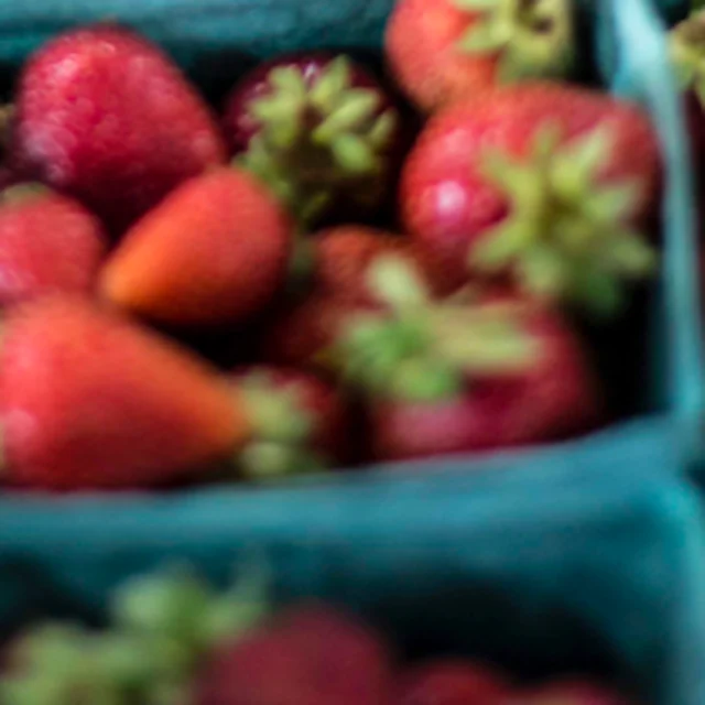 Strawberries in pint baskets
